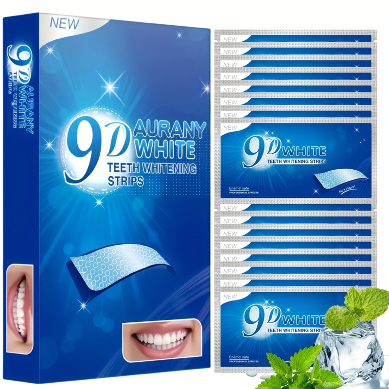 Teeth Whitening Gel - 21 زوجًا من شرائط تبييض الأسنان
