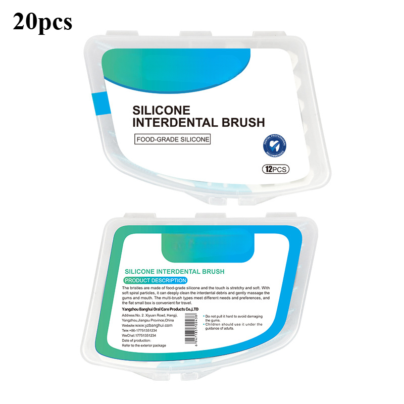 Teeth Whitening Gel - سيليكون فرشاة أسنان بين الأسنان تنظيف
