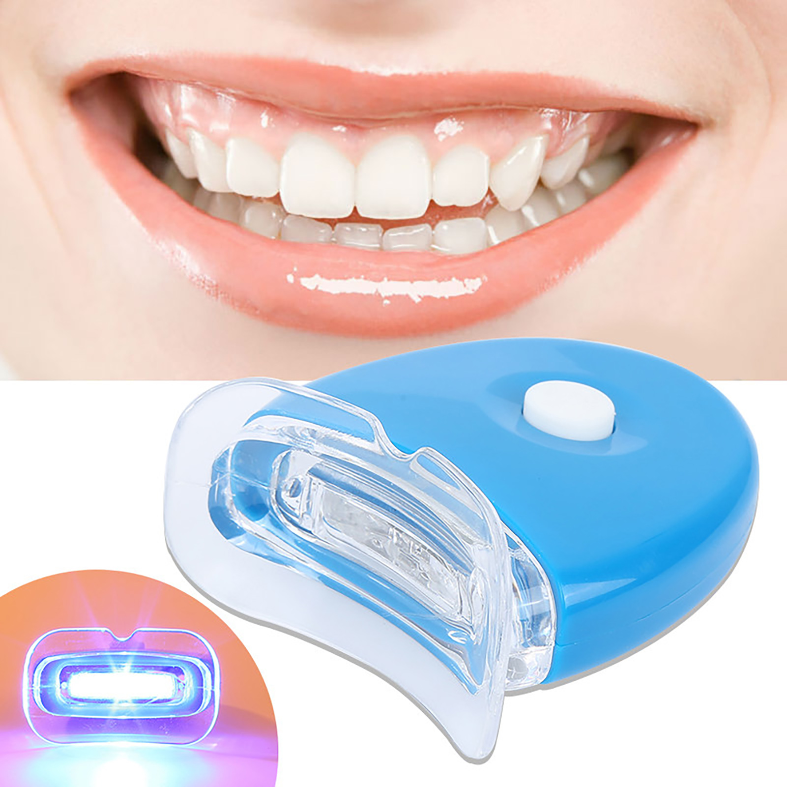 Teeth Whitening Accelerator - تبييض الأسنان ضوء مسرع للرجال والنساء