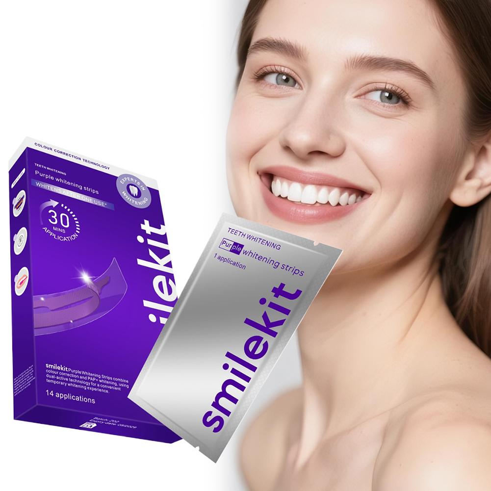 Teeth Whitening Strips Permanent - 42 زوجًا من شرائط تبييض الأسنان