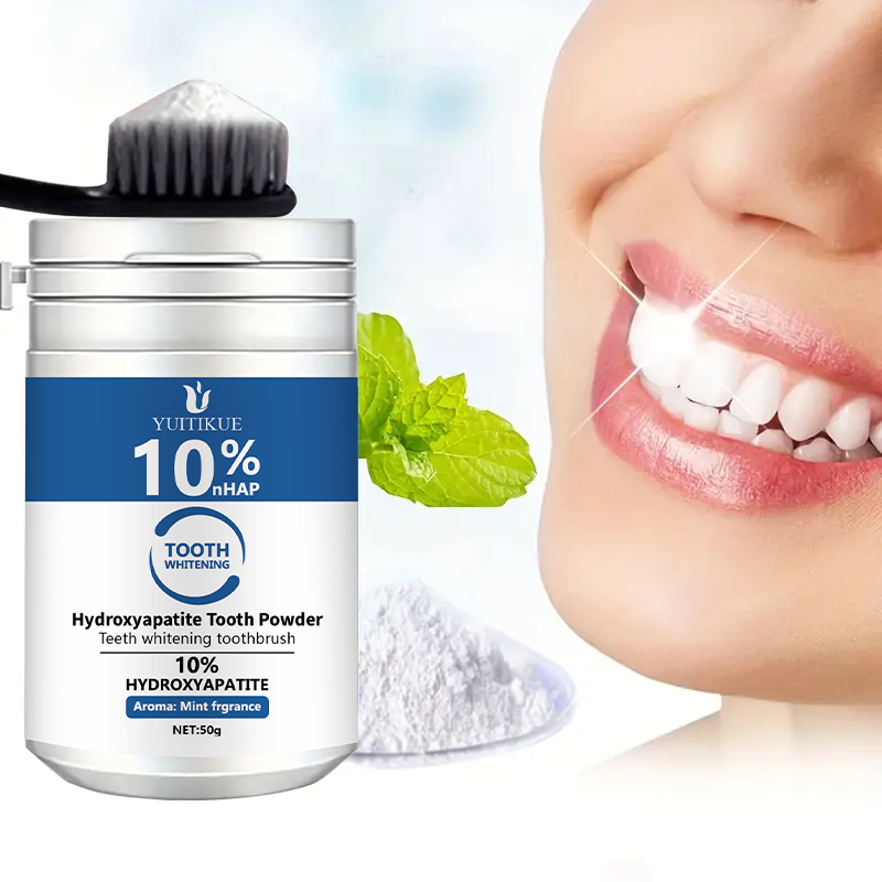 YUTIKUE 10% nHAP مسحوق الأسنان - مراجعة Teeth Whitening Q&M وسعره