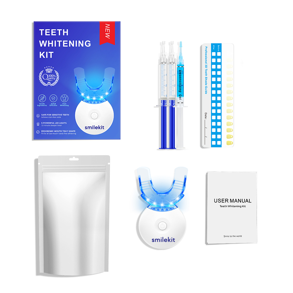 مجموعة تبييض الأسنان - 5X مبيض - مراجعة Teeth Whitening Gel وسعره