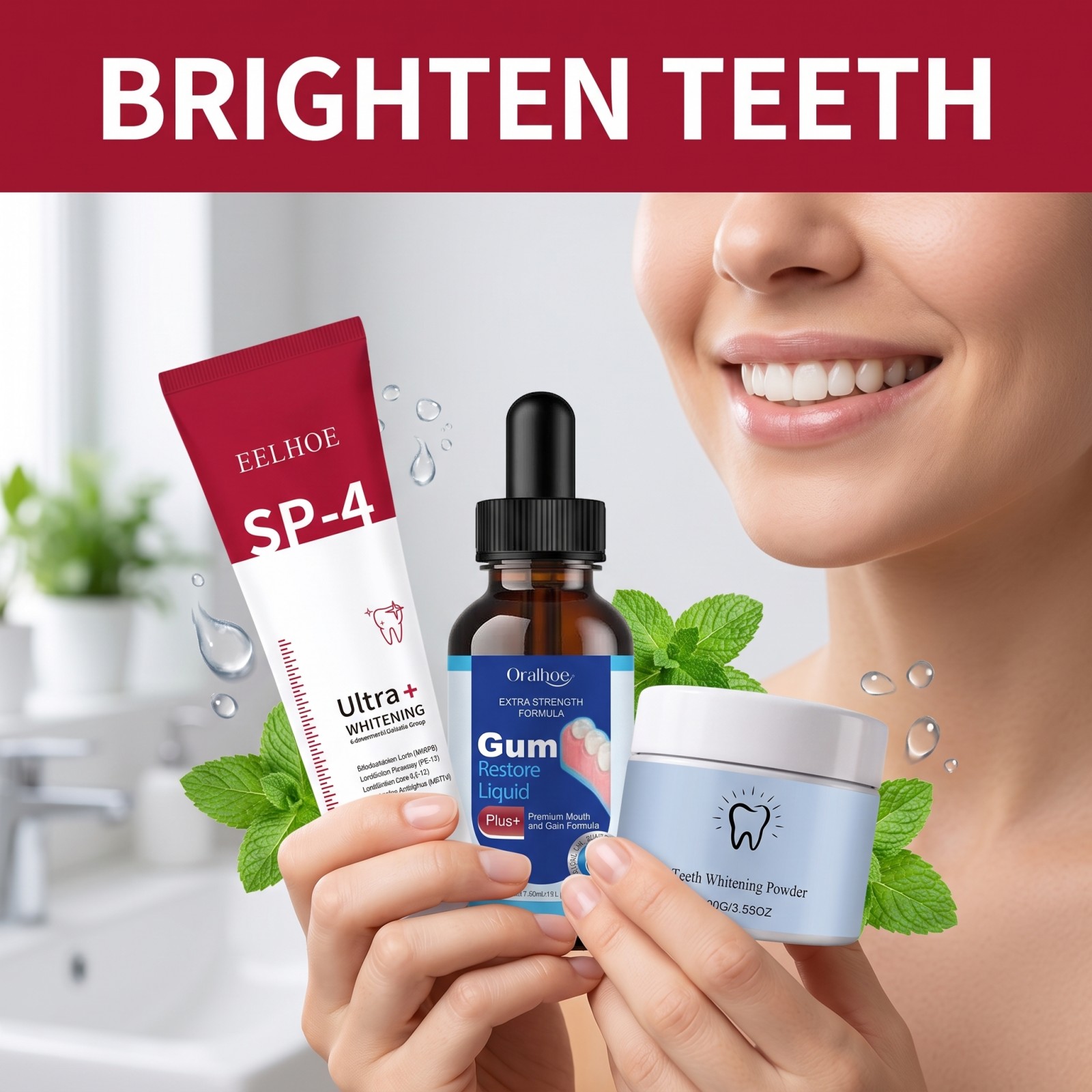 مجموعة العناية بالفم: معجون أس - مراجعة Teeth Whitening Gel وسعره