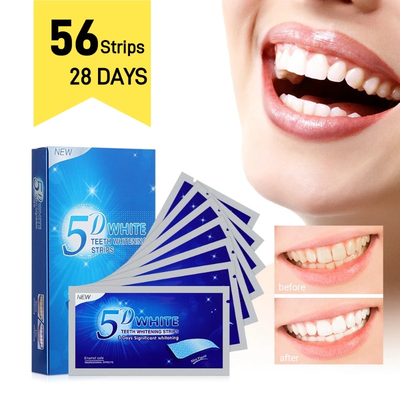 شرائط تبييض الأسنان 5D ، شريط  - مراجعة Teeth Whitening Gel Refills وسعره
