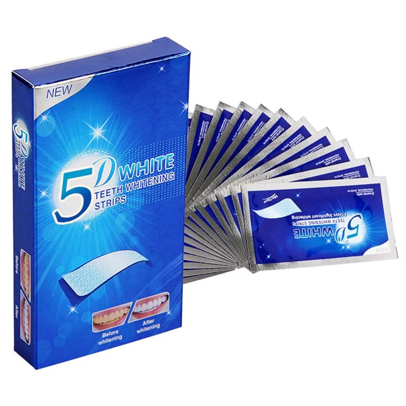 5d جل طقم تبيض الأسنان شرائط ا - مراجعة Teeth Whitening Gel Refills وسعره