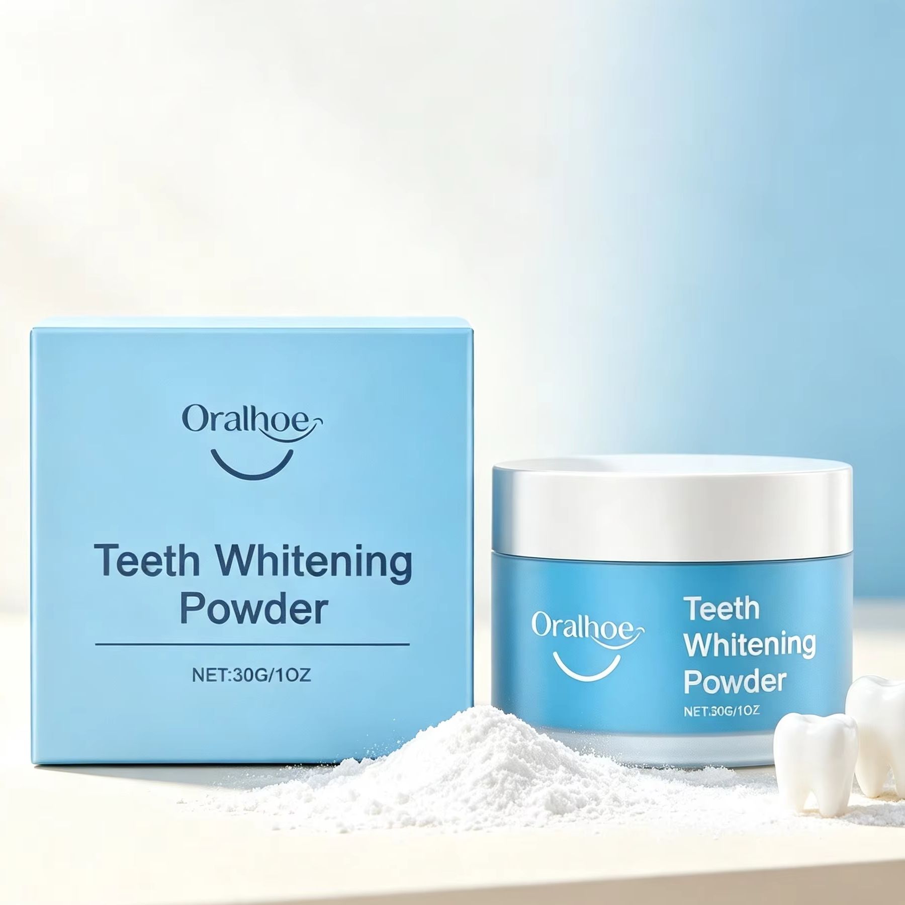 مسحوق أورالهو لتنظيف الأسنان،  - مراجعة Teeth Whitening Q&M وسعره