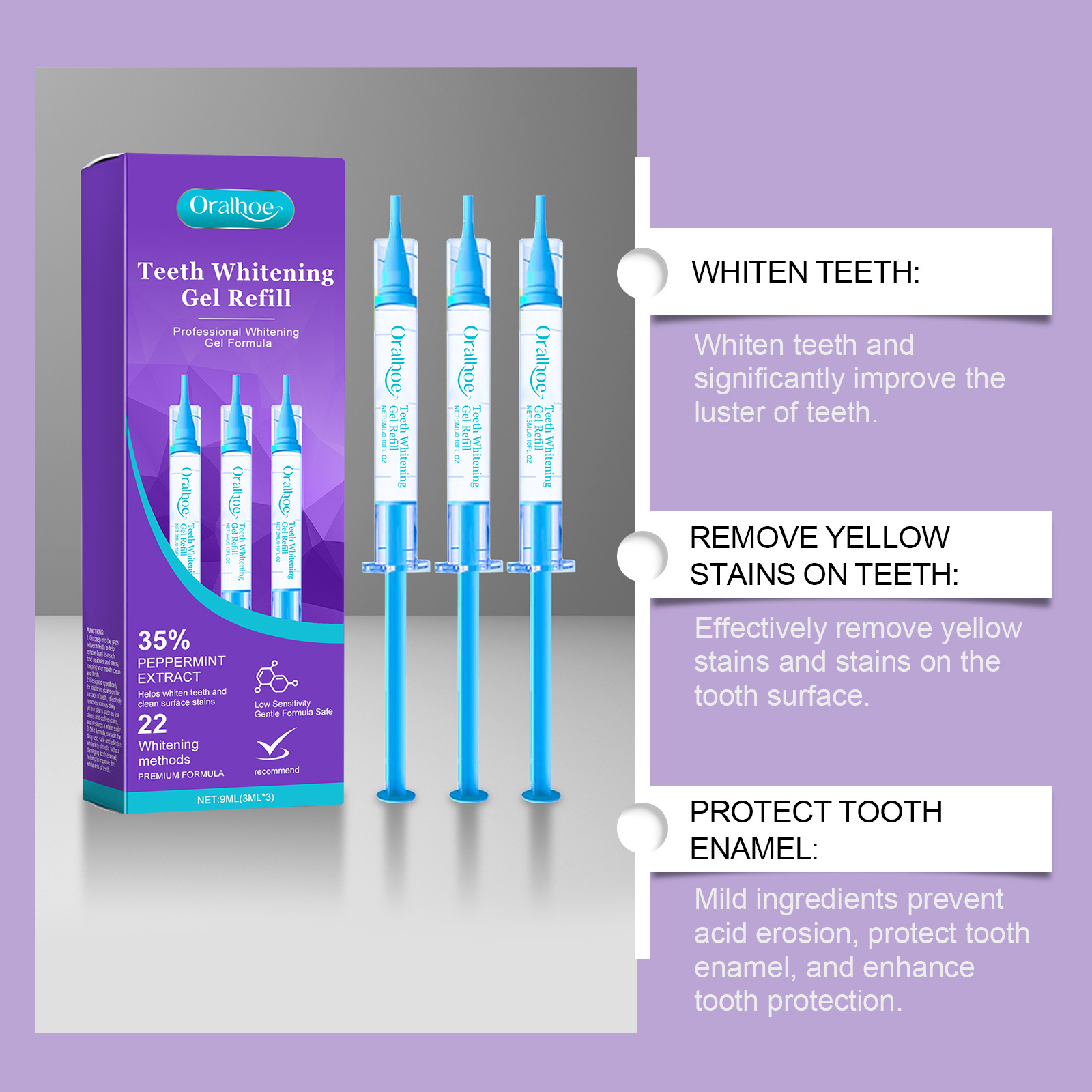 جل تبييض الأسنان من أورالهو، ع - مراجعة Teeth Whitening Gel Refills وسعره